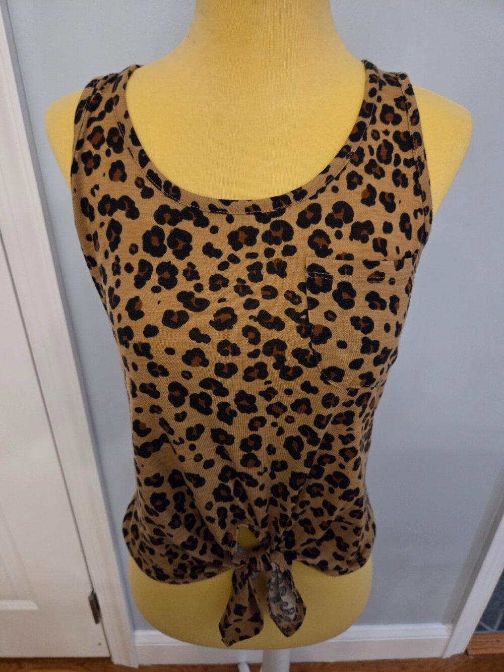 Rebellious One Tie Front Tank Top